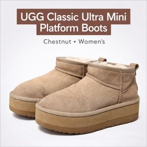 UGG Australia Classic Boots Chestnut Sheepskin Winter Boots Size 9
